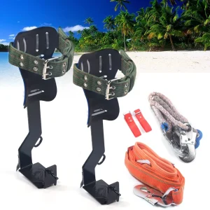 Tree Climbing Spike Set  with Safety Belt Load