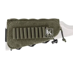 Tactical Rifle Stock Pack For Right Hand Cheek Pad Buttstock Ammo Holder.