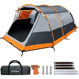 Camping Tents Tunnel Tent 4 Person Family Tent.