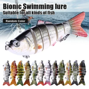 5pcs Bionic Lures random color Realistic fish shape.
