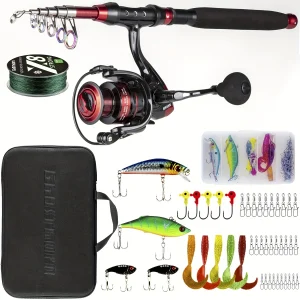 Fishing Rod&Reel Combo Telescopic Pole.