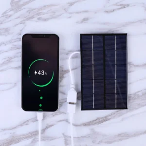 5W 5V Portable Solar Panel Polysilicon USB Solar Panel Charger.